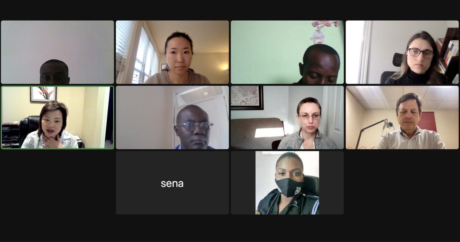 Every week IRF Africa Fellows meet virtually for didactic and case presentations on varying topics. Above: Dr. Rochelle Dy, a volunteer faculty, discusses Cerebral Palsy cases with 2022 Africa Fellows.