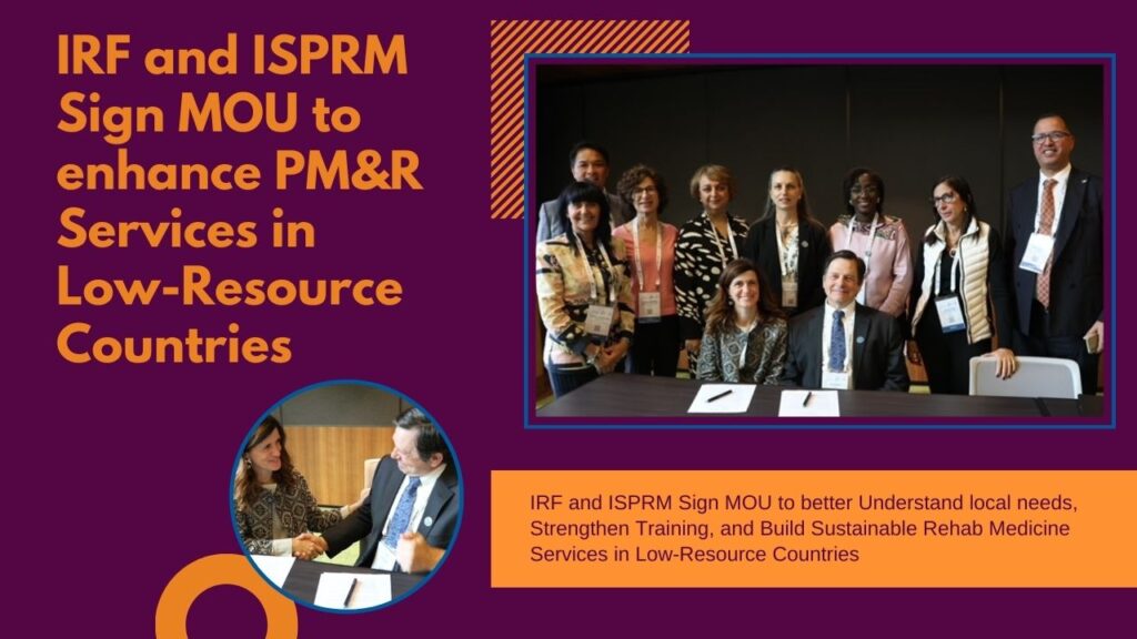 Advancing Together IRF and ISPRM sign MOU