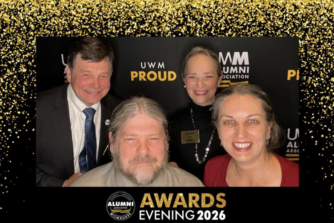 Dr. Haig celebrates with IRF board